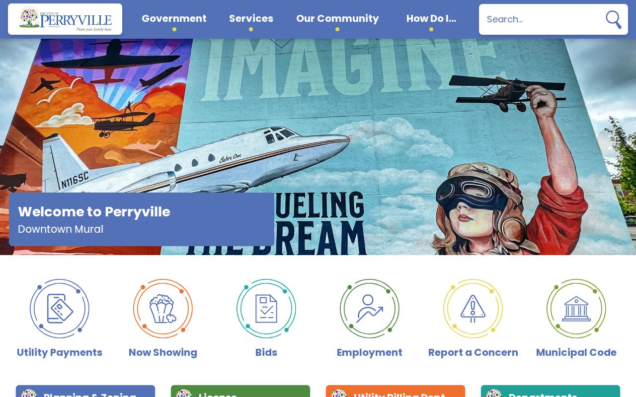 Perryville City Hall public home page